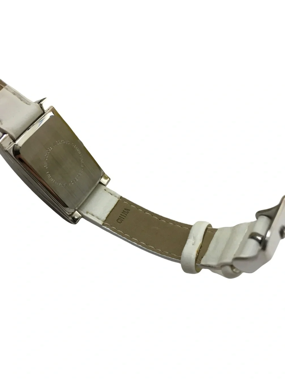 mark. Skinny Wrap Watch Faux Leather Silvertone Rectangle Face Avon 2004 RARE